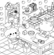 Миниатюра изображения товара Раскраска Махаон Милый дом, мягкая обложка