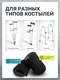 Миниатюра изображения товара Накладка на костыль подмышечный LunaOne НМА (черный)