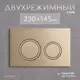 Миниатюра изображения товара Кнопка для инсталляции Saniteco K01-PRG (матовое золото)