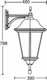 Миниатюра изображения товара Бра уличное Oasis Light 79826 Bl