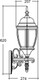 Бра уличное Oasis Light Arsenal L 91201L 08 Bl — фото 4