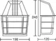 Миниатюра изображения товара Бра уличное Oasis Light 91434 Bl