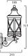 Миниатюра изображения товара Бра уличное Oasis Light Lucerna 84801/02 Bl