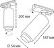 Миниатюра изображения товара Трековый светильник Italline 3000K IT02-021 (черный)