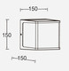 Миниатюра изображения товара Бра уличное Oasis Light Geometry W1050 Gr