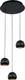 Миниатюра изображения товара Потолочный светильник DeLight Collection MD21001034-3A (black/gold)