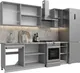 Миниатюра изображения товара Кухонный гарнитур Кортекс-мебель Корнелия Лира 1.8 (белый/орех элия/марсель)