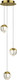 Миниатюра изображения товара Потолочный светильник DeLight Collection MD24001033-3A (gold/clear)