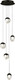 Миниатюра изображения товара Люстра DeLight Collection MD24001033-5A (black/clear)