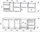 Миниатюра изображения товара Кухонный гарнитур Interline Пластик 2.6-ПМ4 (черный глянец/оксид темный/белый гранит)
