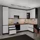 Миниатюра изображения товара Кухонный гарнитур ВерсоМебель Эко-премиум 1.4х3.2 правая (белый фасадный/ст. дуб вотан)
