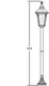 Миниатюра изображения товара Фонарь уличный Oasis Light 79756S Bl