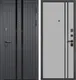 Миниатюра изображения товара Входная дверь Guard МП-16 96x205 правая (муар черный/черная шагрень/грей шагрень 1025)