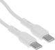 Миниатюра изображения товара Кабель BoraSCO USB Type-C (m) - USB Type-C (m) / 52593 (0.2м, белый)