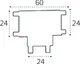 Миниатюра изображения товара Соединитель для трековой системы Italline IT09-9030 (black)