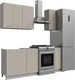 Миниатюра изображения товара Кухонный гарнитур Кортекс-мебель Корнелия Лира 1.3 без столешницы (капучино)