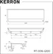 Миниатюра изображения товара Ручка для мебели Kerron RT-006-1200 BL (матовый черный)