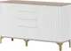Миниатюра изображения товара Тумба Shtabe Royal 5055 эко (макиато/золото)