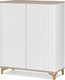 Миниатюра изображения товара Тумба Shtabe Royal 5061 эко (макиато/золото)