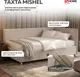 Миниатюра изображения товара Кровать-тахта Sonit Mishel правый 120x200 шенилл Eclipse (01 светло-бежевый/светлый)