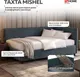 Миниатюра изображения товара Кровать-тахта Sonit Mishel левый 120x200 шенилл Eclipse (15 синий/черный)