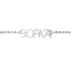 Миниатюра изображения товара Браслет из серебра ZORKA 0650092 (18см)