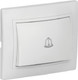 Миниатюра изображения товара Кнопка звонка IEK Кварта EVK13-K01-10-DM (белый)