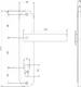 Миниатюра изображения товара Ручка дверная VELA 85.0124-PP-AC (медный антик)