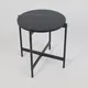 Миниатюра изображения товара Журнальный столик AksHome Ely d45x50 (черный мрамор/черный)