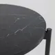 Миниатюра изображения товара Журнальный столик AksHome Ely d45x50 (черный мрамор/черный)