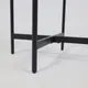 Миниатюра изображения товара Журнальный столик AksHome Ely d45x50 (черный мрамор/черный)