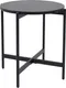 Миниатюра изображения товара Журнальный столик AksHome Ely d45x50 (черный мрамор/черный)