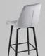 Миниатюра изображения товара Стул барный Stool Group Флекс / AV 405-V12-9005 B (велюр велютто серый/опора черный муар)