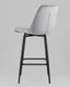 Миниатюра изображения товара Стул барный Stool Group Флекс / AV 405-V12-9005 B (велюр велютто серый/опора черный муар)