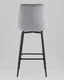 Миниатюра изображения товара Стул барный Stool Group Флекс / AV 405-V12-9005 B (велюр велютто серый/опора черный муар)