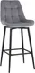 Миниатюра изображения товара Стул барный Stool Group Флекс / AV 405-V12-9005 B (велюр велютто серый/опора черный муар)