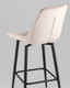 Миниатюра изображения товара Стул барный Stool Group Флекс AV 405-N02-K14PM-9005 B (велюр бежевый/черный муар )