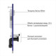 Миниатюра изображения товара Унитаз подвесной с инсталляцией Berges Tornas Rimless + Visam Slim 525 / EX-043413 (с кнопкой, с сиденьем)