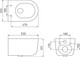 Миниатюра изображения товара Унитаз подвесной с инсталляцией Berges Tornas Rimless + Visam Slim 525 / EX-043413 (с кнопкой, с сиденьем)