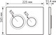 Миниатюра изображения товара Унитаз подвесной с инсталляцией Berges Tornas Rimless + Visam Slim 525 / EX-043413 (с кнопкой, с сиденьем)
