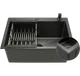 Миниатюра изображения товара Мойка кухонная Wisent 7050BM-C (с сифоном, дозатором и коландером)