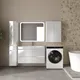 Миниатюра изображения товара Тумба под умывальник Symbolite Атлантика 100 Люкс Plus (подвесная, белый глянец)