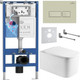 Миниатюра изображения товара Инсталляция с подвесным унитазом Roxen StounFix Dual Fresh 967234 (с креплениями, шумоизоляционной плитой, аромадозатором и кнопкой смыва)