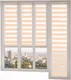 Миниатюра изображения товара Рулонная штора кассетная НеоФьюжен Баланс 65х200 правая (персиковый)