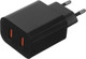 Миниатюра изображения товара Зарядное устройство сетевое BoraSCO 2xUSB-A USB-C 2.4A / 37264 (черный)