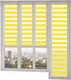 Миниатюра изображения товара Рулонная штора кассетная НеоФьюжен Баланс 92x150 правая (желтый)