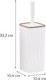 Миниатюра изображения товара Ершик для унитаза Fixsen Sand White FX-406-5