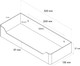 Миниатюра изображения товара Полка для ванной Fixsen Hotel FX-31003C