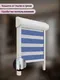 Миниатюра изображения товара Рулонная штора кассетная НеоФьюжен Баланс 37x150 левая (синий)