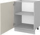 Миниатюра изображения товара Шкаф-стол кухонный Anrex Alesia 1D/60 F1 (серый/глиняный серый)